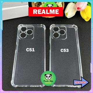 Ốp Realme C51 / C53 Bảo Vệ Cam, Chống Sốc, Trong Suốt, Silicon