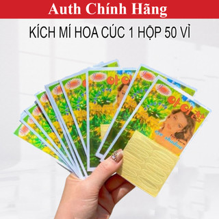 Kích Mí Hoa Cúc Vàng 1 Hộp 50 Vỉ Tự Dán Không Cần Keo Bride Care