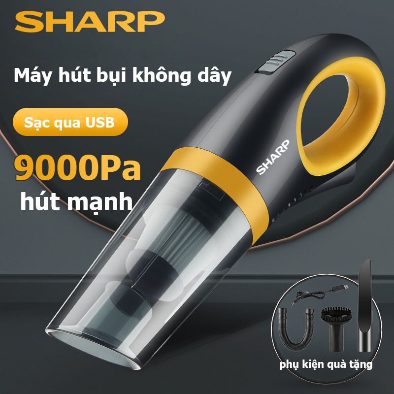 Sharp Máy hút bụi ô tô không dây Philips Máy hút bụi cầm tay không dây sạc điện Sử dụng cả xe và nhà Nhỏ gọn, tiện lợi