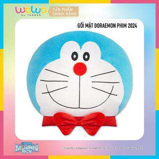  Gối ôm Gối tựa lưng Doraemon Movie 2024 30cm Gối Sofa Gấu bông Cute Mềm mịn Dễ thương - Chính hãng từ WOWO by TAGGER 