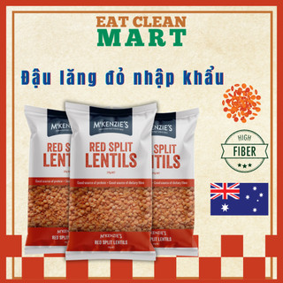 Đậu Lăng Đỏ Nhập Khẩu Úc McKenzie's - Red Split Lentils - Túi 375g