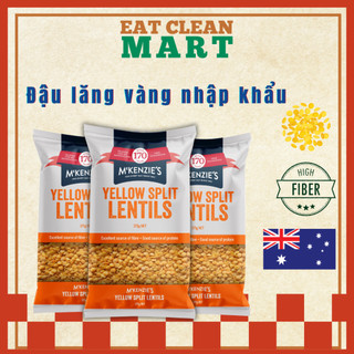 Đậu lăng vàng 1/2 hạt mckenzie's nhập khẩu từ úc - yellow split lentils túi 375g