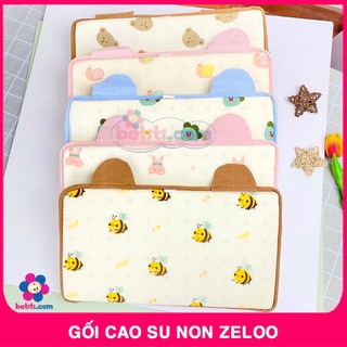 Gối Cao Su Non Zeloo Cho Bé Sơ Sinh, Gối Cho Bé Mềm mại, Độ Cao Vừa Phải, Thiết Kế Lõi Gối Thông Hơi Thoáng Khí
