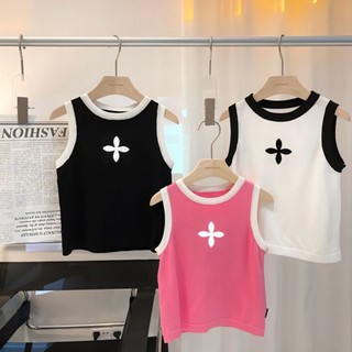    MUA ÁO TẶNG QUẦN   Áo Croptop Cho Bé Gái 3 Màu Hồng Đen Trắng Cực Yêu Pure Born Kids áo croptop bé gái 