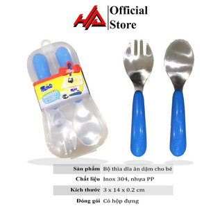 Bộ thìa dĩa inox quà tặng Monte