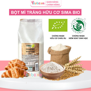 Bột Mì Trắng Hữu Cơ Sima Bio YEUBEVN Bột Mì Nguyên Cám Làm Bánh Tôm Chiên Bột Mì Cho Bé Ăn Dặm