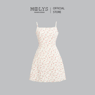 Đầm hai dây mini hoa nhí dễ thương Moolys MD013