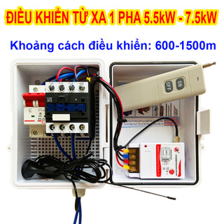 Tủ điều khển từ xa 1 pha 220v, cho máy bơm, máy phun thuốc máy rửa xe... điều khiển bằng remote