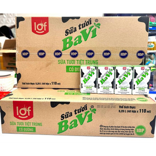 Thùng sữa ba vì 110 ml x48 hộp LOF