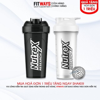 Nutrex Shaker Bottle 600ml Có Con Lắc- Bình Nước Thể Thao Chính Hãng