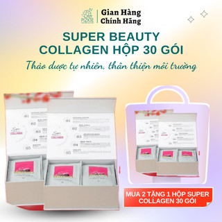 Thực Phẩm Làm Sáng Da Super Beauty Collagen Pizkie Hộp 30 gói 5gr