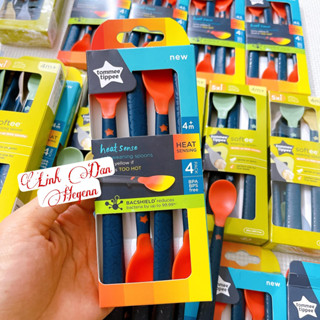 Mẫu Mới- Thìa Muỗng ăn dặm Tommee Tippee kháng khuẩn báo nóng/ pastel, Muỗng Tomme Tippee Pastel