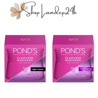 Chính hãng - Kem Dưỡng trắng da, giảm thâm nám Pond's Flawless Radiance Derma+ 50g (Ponds)