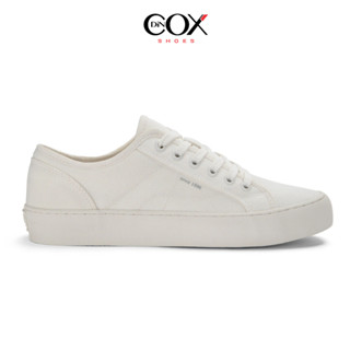 Giày Sneaker Vải Canvas Nam Nữ E18 White Dincox Shoes Sang Trọng