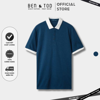 Áo Polo nam BEN & TOD R1300BC180 form REGULAR phối bo trẻ trung thanh lịch đơn giản thoải mái