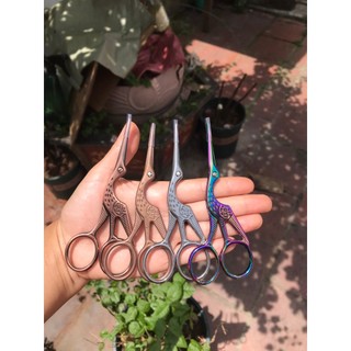 Kéo hạc cắt chỉ 11,5cm - kéo hạc handmade- kéo không gỉ