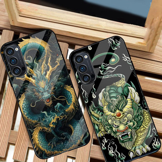 Ốp Lưng OPPO RENO 4,RENO 4 PRO, RENO 5, RENO 6 5G, RENO 6Z 5G mặt kính cường lực cao cấp thiết kế Độc Quyền