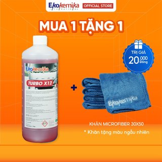 Dung dịch rửa xe không chạm, nước rửa xe cho xe tải, xe khách, xe công trình ekokemika turbo x12 1l