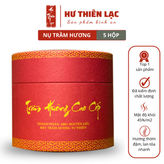Combo 5 hộp nụ trầm hương, trầm nụ cao cấp - Nhật Mã Agarwood - Hộp 30 nụ