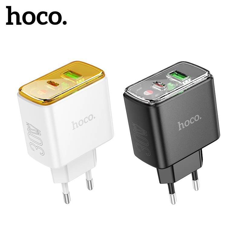 Củ sạc nhanh 30w Hoco CS42A sạc nhanh PD30W + QC3.0, chân cắm tròn, kiểu dáng trong