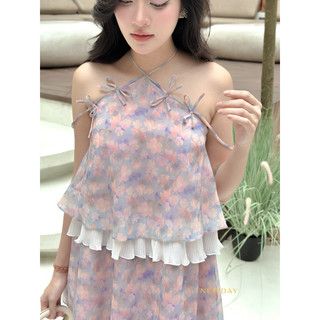 Đầm hoa cổ yếm 2 tầng Lolita_New Day