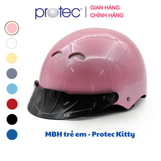  Mũ bảo hiểm nửa đầu cho bé Protec Kitty đơn màu an toàn gọn nhẹ nhiều màu sắc và thoáng khí 