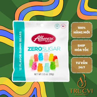 Kẹo dẻo trái cây hình gấu không đường ALBANESE World’s Best