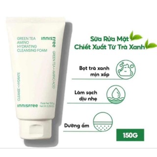 Sữa rửa mặt innisfree trà xanh 150ml ( mẫu mới)