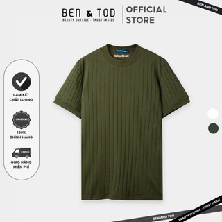 Áo Thun nam BEN & TOD CS1210BB112 thêu chữ, đơn giản, thoải mái, thoáng mát, co giãn