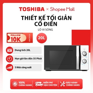 Lò vi sóng Toshiba MWP-MM20P(WH) - Hàng chính hãng, bảo hành 12 tháng