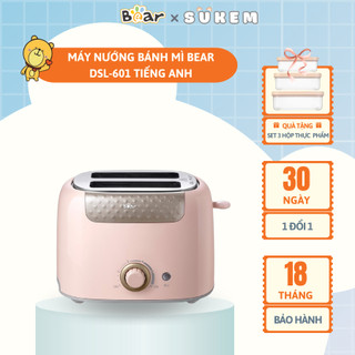 Máy Nướng Bánh Mì Sandwich Bear 6 Chức Năng Nướng Hẹn Giờ Tự Động Bánh Mì Ngọt, Bánh Mì Mặn DSL-601