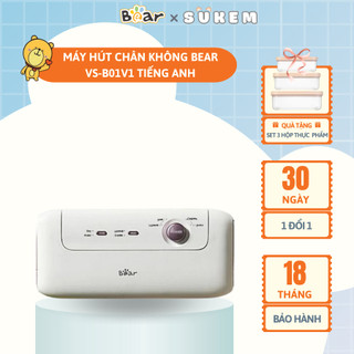 Máy Hút Chân Không Bear 4 Tính Năng Giúp Bảo Quản Thực Phẩm Kèm Túi VS-B01V1