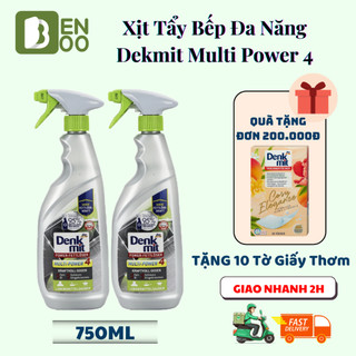 Chai Xịt Tẩy Rửa Denkmit Multi-Power 4 Dung Tích 750ml Tẩy dầu mỡ,tẩy nhà bếp, tẩy hút mùi, Bếp gas, Bếp từ, Hàng Đức