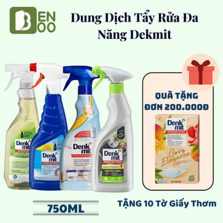Chai xịt tẩy rửa đa năng Denkmit Tẩy sạch dầu mỡ nhà bếp, Tẩy nấm mốc, vết ố vàng, Vệ sinh nhà tắm, toilet Nhập khẩu Đức