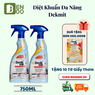 Chai xịt vệ sinh đa năng Denkmit 750ml Diệt khuẩn, Nấm mốc, Lau chùi dầu mỡ bếp, Vết ố, Bụi bẩn, Vệ sinh khử mùi tủ lạnh