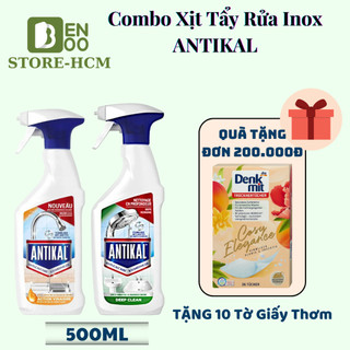  Chai xịt tẩy rửa đa năng Antikal 500ml tẩy cặn canxi nhà tắm, vệ sinh và chống ăn mòn inox Nhập khẩu Châu Âu