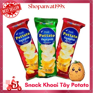 Bịch 30 gói snack khoai tây potato, snack đồ ăn vặt shopanvat199x