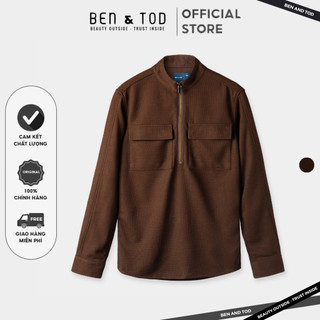 Áo Sơ Mi Form REGULAR R1625BC220 BEN & TOD cổ cao thông thoáng thấm hút mồ hôi cảm giác dễ chịu