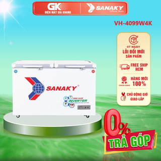 VH-4099W4K -- TỦ ĐÔNG MẶT KÍNH CƯỜNG LỰC SANAKY VH-4099W4K 1 ĐÔNG 1 MÁT,2 CỬA,280 LÍT