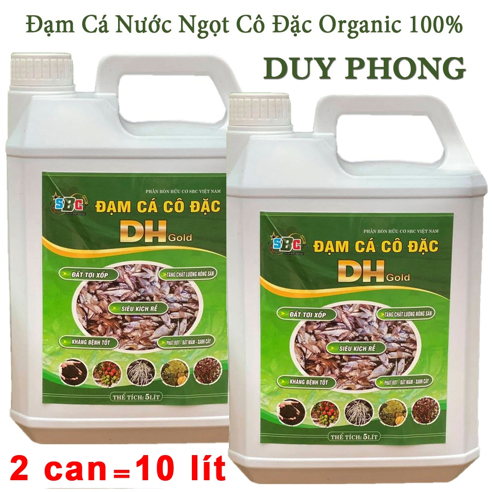 10 Lít -SBC Phân Bón Hữu Cơ DH, Đạm cá Humic cô đặc, an toàn cho hệ sinh thái-76126