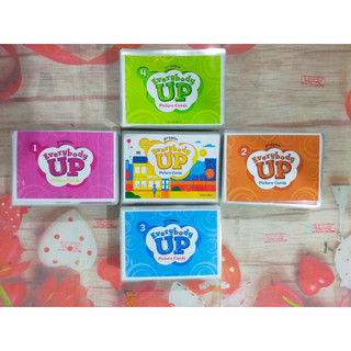 Thẻ Flashcard Everybody up Starter,1,2,3,4 2nd ( tranh 2 mặt, mặt trước tranh mặt sau từ vựng ép plastic )