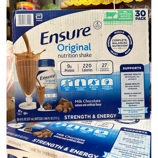 SỮA ENSURE NƯỚC 237ML MỸ THÙNG 16 CHAI, 30 chai , 24 chai  Vani , dâu , socola