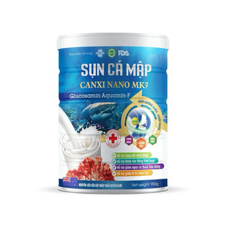 Sữa canxi hỗ trợ xương khớp sụn cá mập - Sữa nano canxi mk7 hộp 900g