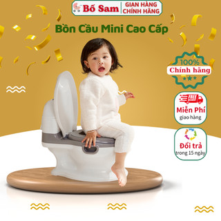 Bô vệ sinh đa năng bồn cầu mini cho bé từ 1 Tuổi đến 5 tuổi chống trơn trượt, chất liệu nhụa ABC cao cấp, Shop Bố Sam