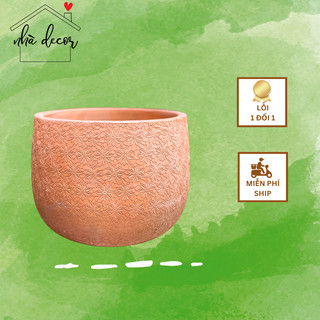 Chậu trồng cây chậu đất nung hoa cúc nhỏ size 16x13cm trồng cây cảnh ship 1h lỗi 1 đổi 1
