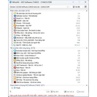 Bộ Phần Mềm AIO Software Cài Tất Cả Phần Mềm Chỉ Với 1 Click