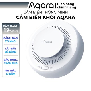 Cảm biến khói aqara 2023 zigbee 3.0 phiên bản nội địa - thiết bị cảnh báo khói, báo cháy, tương thích homekit, bh 12th