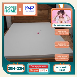 Áo Bọc Nệm 2 Mặt Có Khoá Kéo Vải Thun Lạnh Cao Cấp