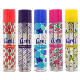 Xịt phòng ami chai 280ml đủ mùi hương
