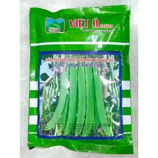 Hạt đậu cove leo hạt đen hoa tím va.38 việt á 500gr